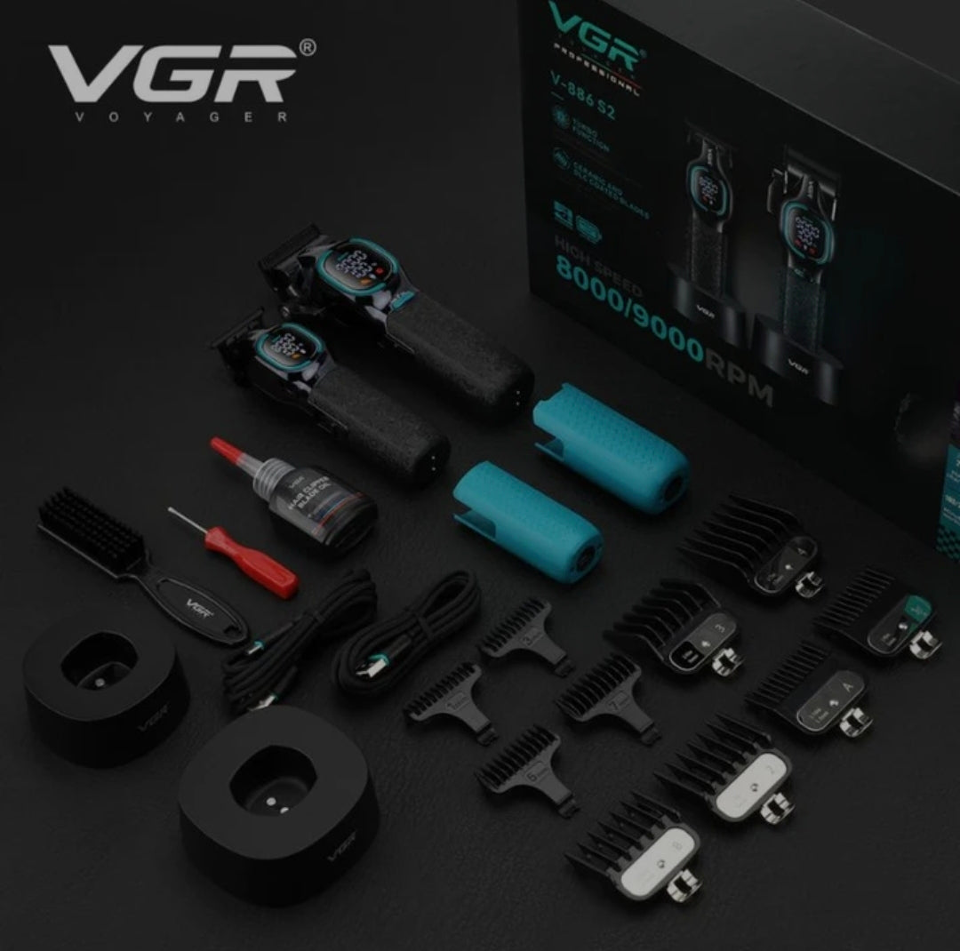 VGR V-686 S2 Professional Hair Clipper and Trimmer Combo Grooming Kit