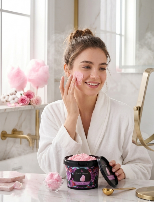 Jardin Flamingo Face & Body Scrub - Cotton Candy