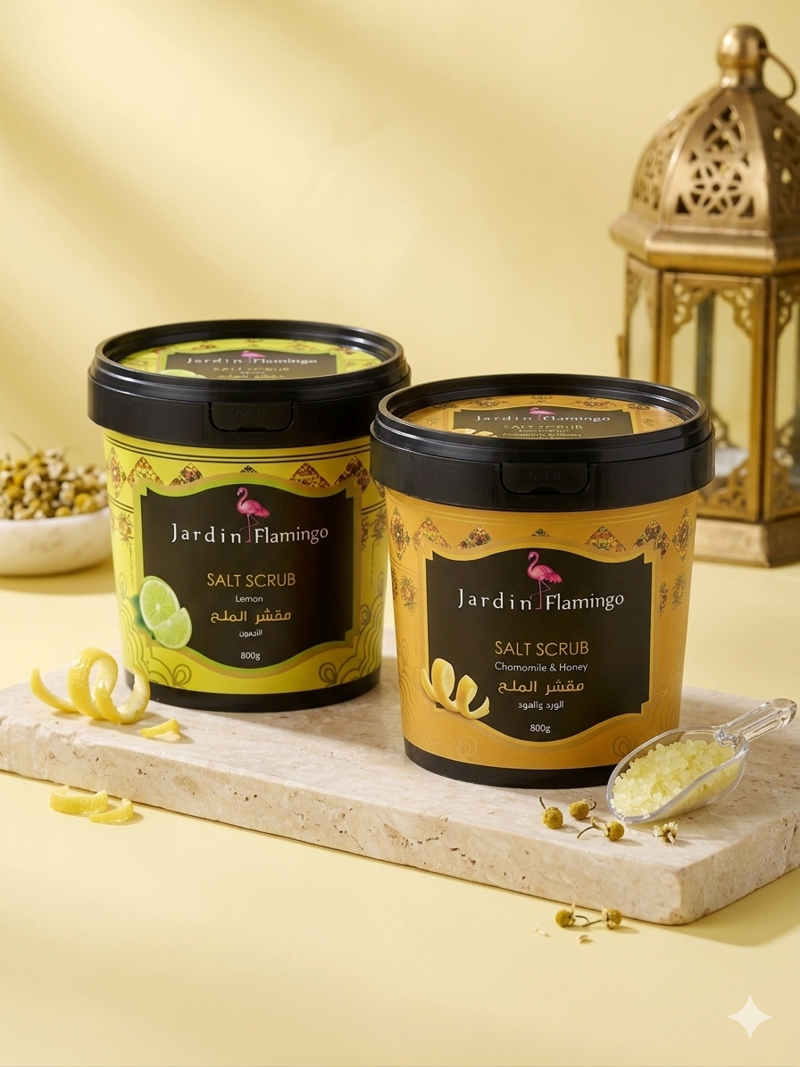 Jardin Flamingo Lemon Salt Scrub (800g)
