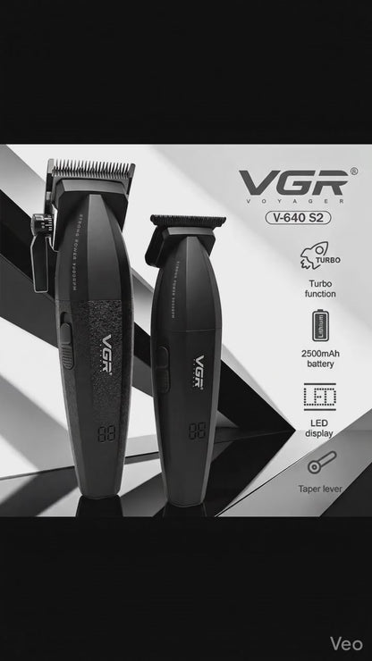 VGR V-640 S2 Professional Hair Clipper and Trimmer Combo Set