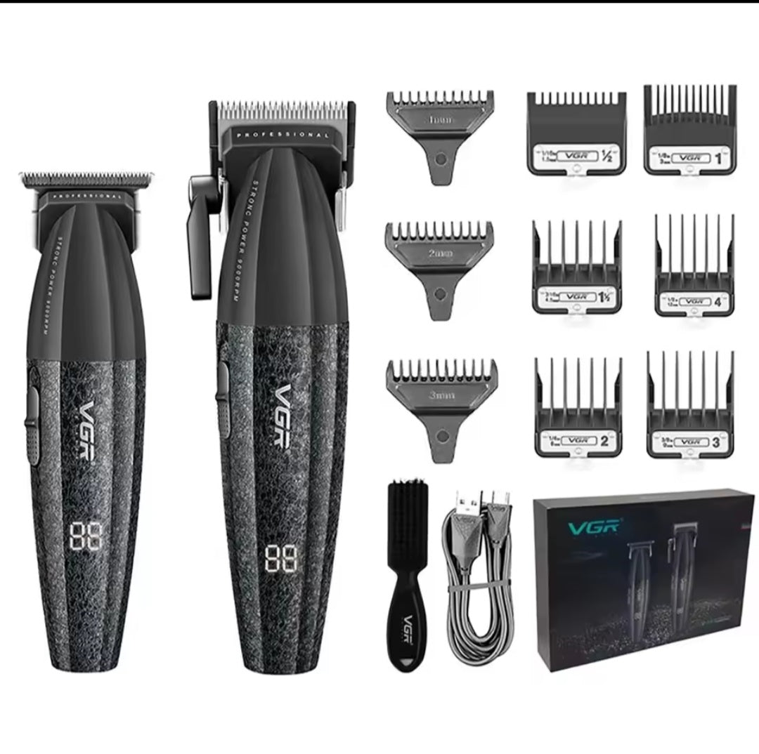 VGR V-640 S2 Professional Hair Clipper and Trimmer Combo Set