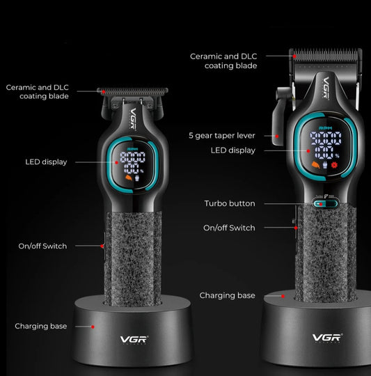 VGR V-686 S2 Professional Hair Clipper and Trimmer Combo Grooming Kit