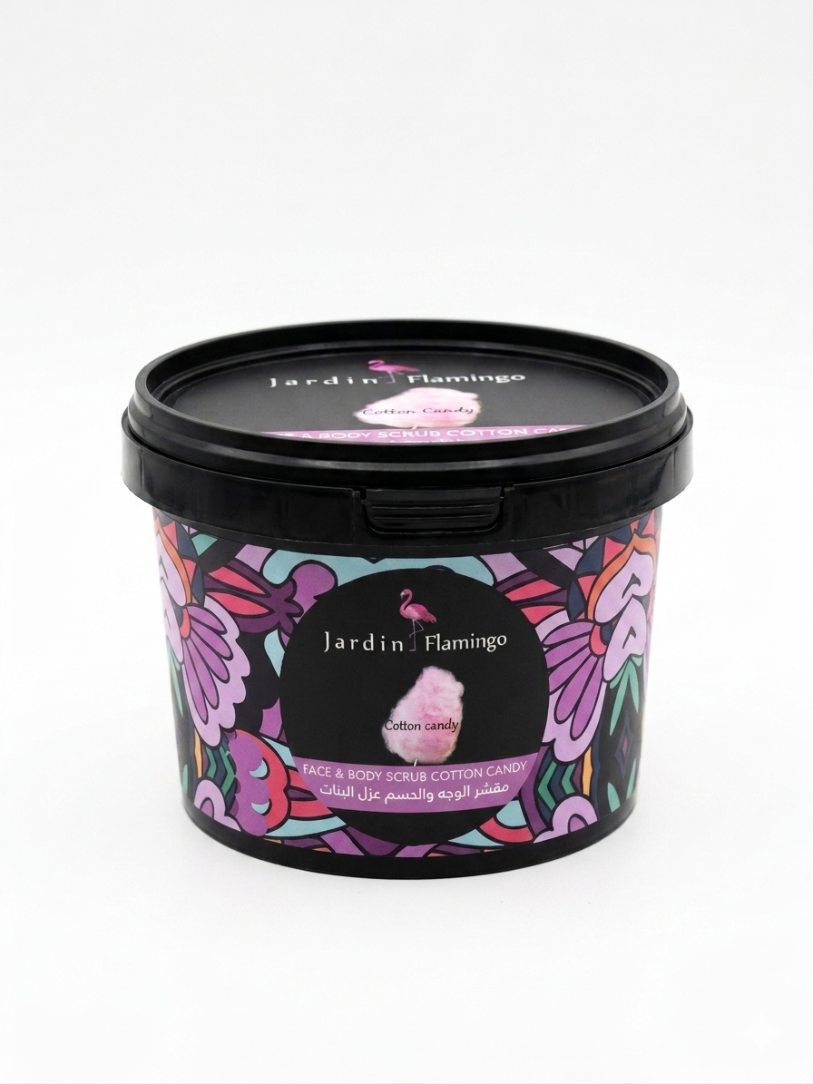 Jardin Flamingo Face & Body Scrub - Cotton Candy
