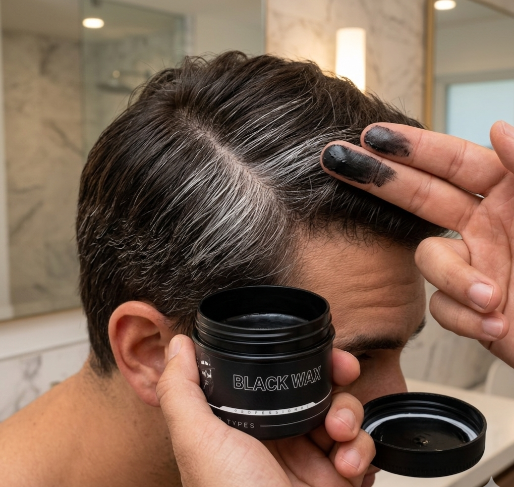 HairØtic Men: Dubai Edition – "Obsidian Gold" Black Wax