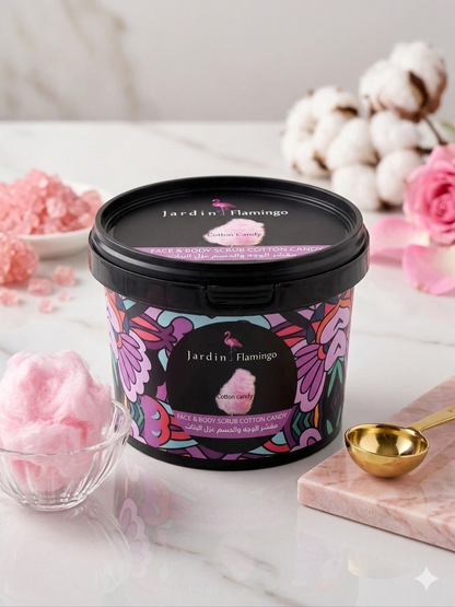 Jardin Flamingo Face & Body Scrub - Cotton Candy