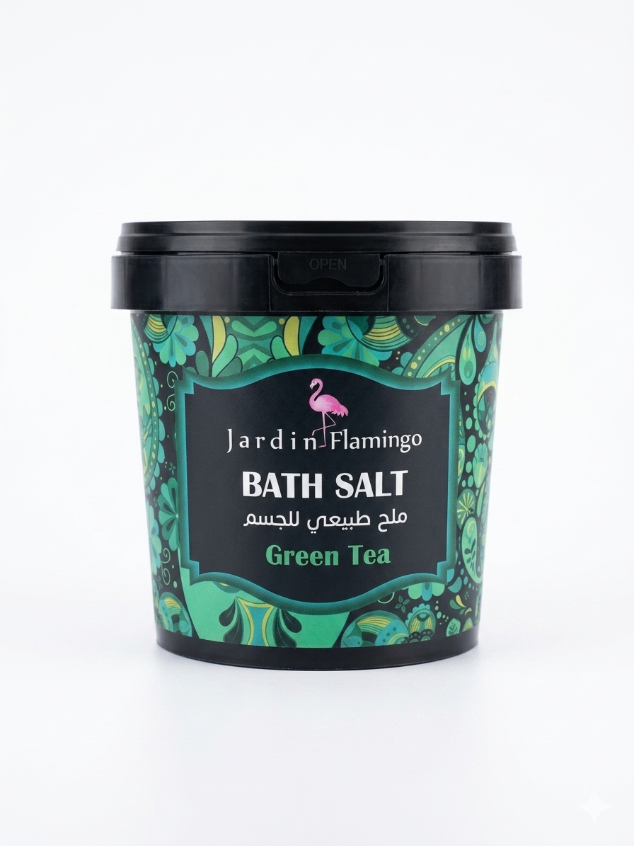Jardin Flamingo Natural Bath Salt - Green Tea 800g