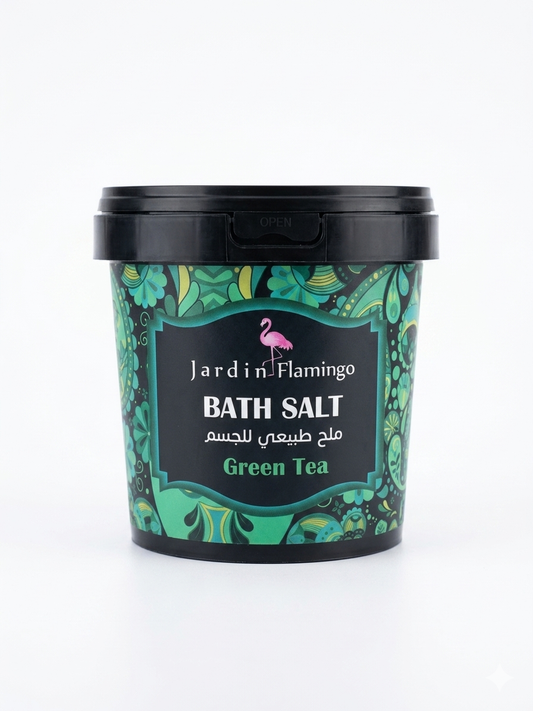 Jardin Flamingo Natural Bath Salt - Green Tea 800g