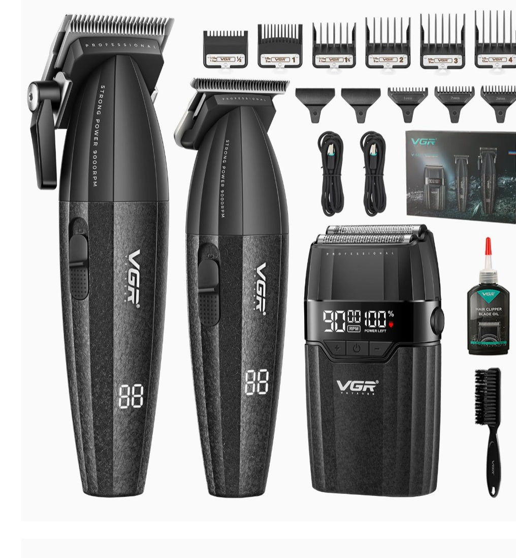 VGR V-640 S3 Professional 3-in-1 Barber Combo Set