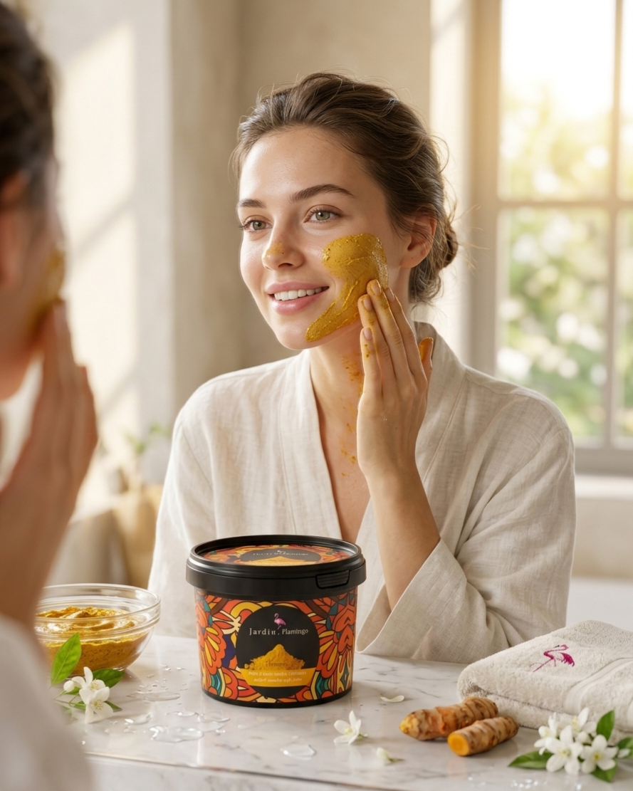 Jardin Flamingo Face & Body Scrub - Turmeric