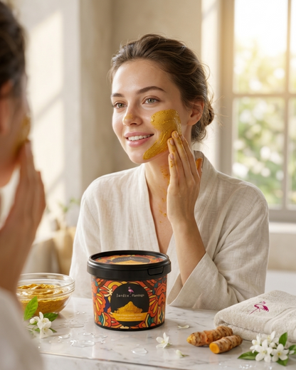 Jardin Flamingo Face & Body Scrub - Turmeric