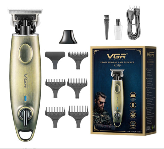 VGR V-978 Professional Hair & Beard Trimmer - Cordless USB Rechargeable