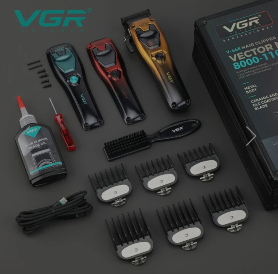 VGR V-668 Professional Hair Clipper with Vector Motor