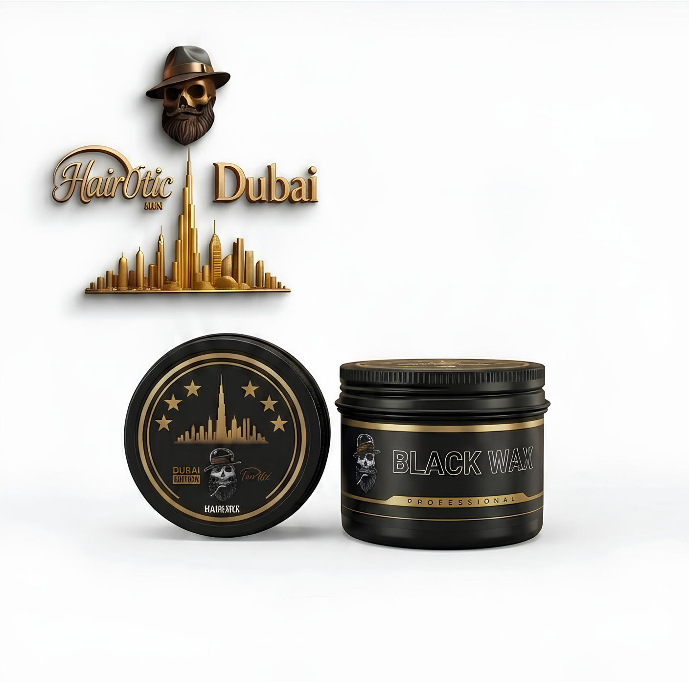 HairØtic Men: Dubai Edition – "Obsidian Gold" Black Wax