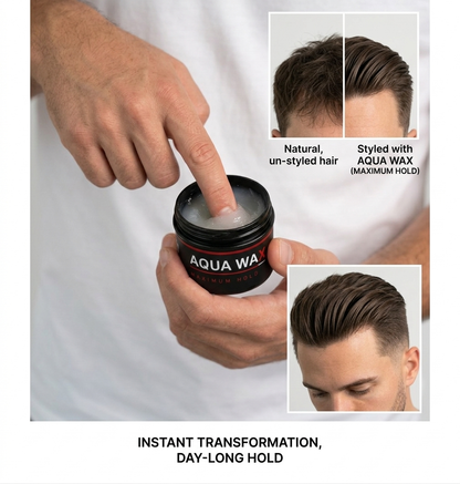 CIRE AQUEUSE - Fixation maximale (N° 09) pour un coiffage professionnel et longue tenue toute la journée