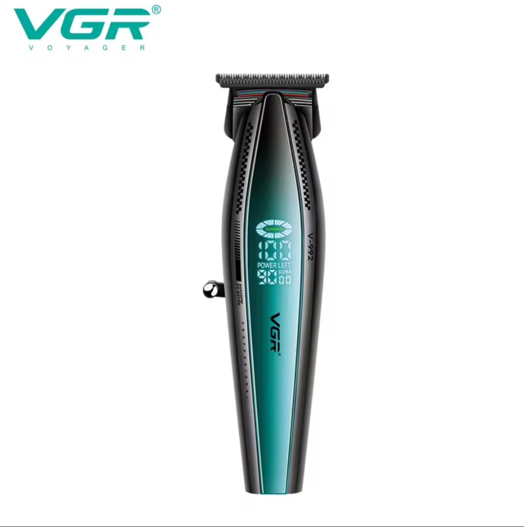 VGR V-992 Professional Precision Hair Trimmer with Metal Housing and Charging Base
