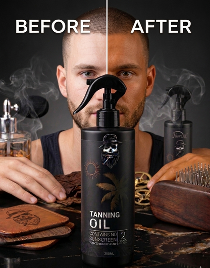 Intense Sculpting Tanning Oil | Deep Bronze & Glow (250ml) (Dubai Edition)