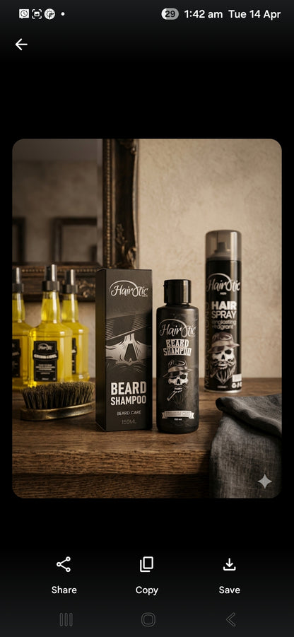 Beard Shampoo Premium (150ml) – Deep Cleanse, Ultra-Softening & Itch Relief (Dubai Edition )
