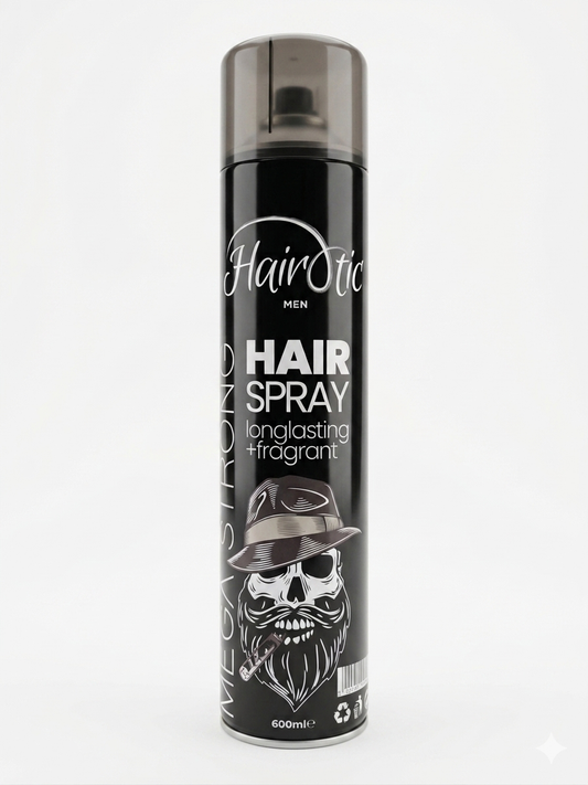 Hair Spray. Mega Strong  (600ml) – Professional Long-Lasting Hold & Masculine Fragrance(Dubai Edition)