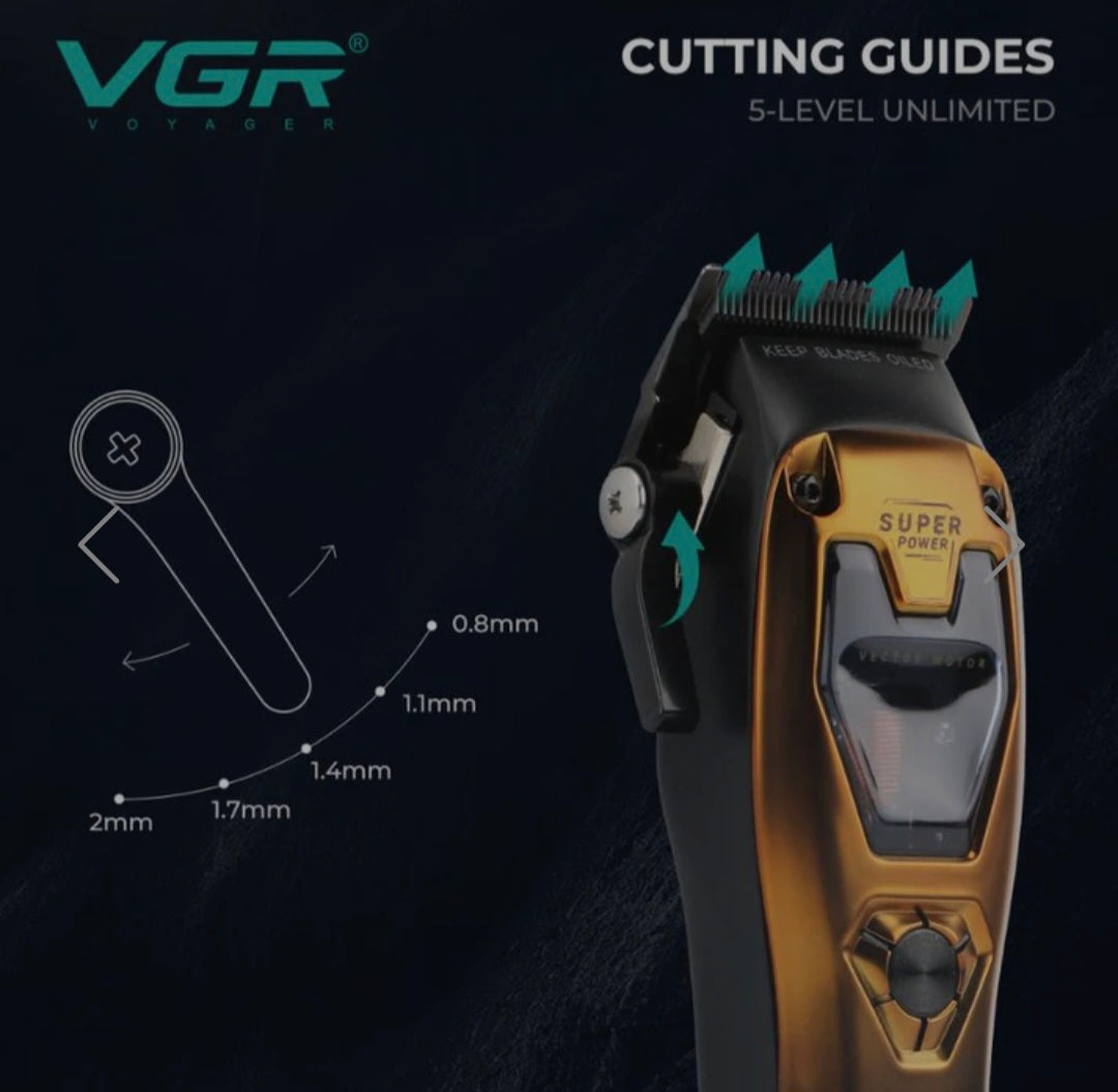 VGR V-668 Professional Hair Clipper with Vector Motor
