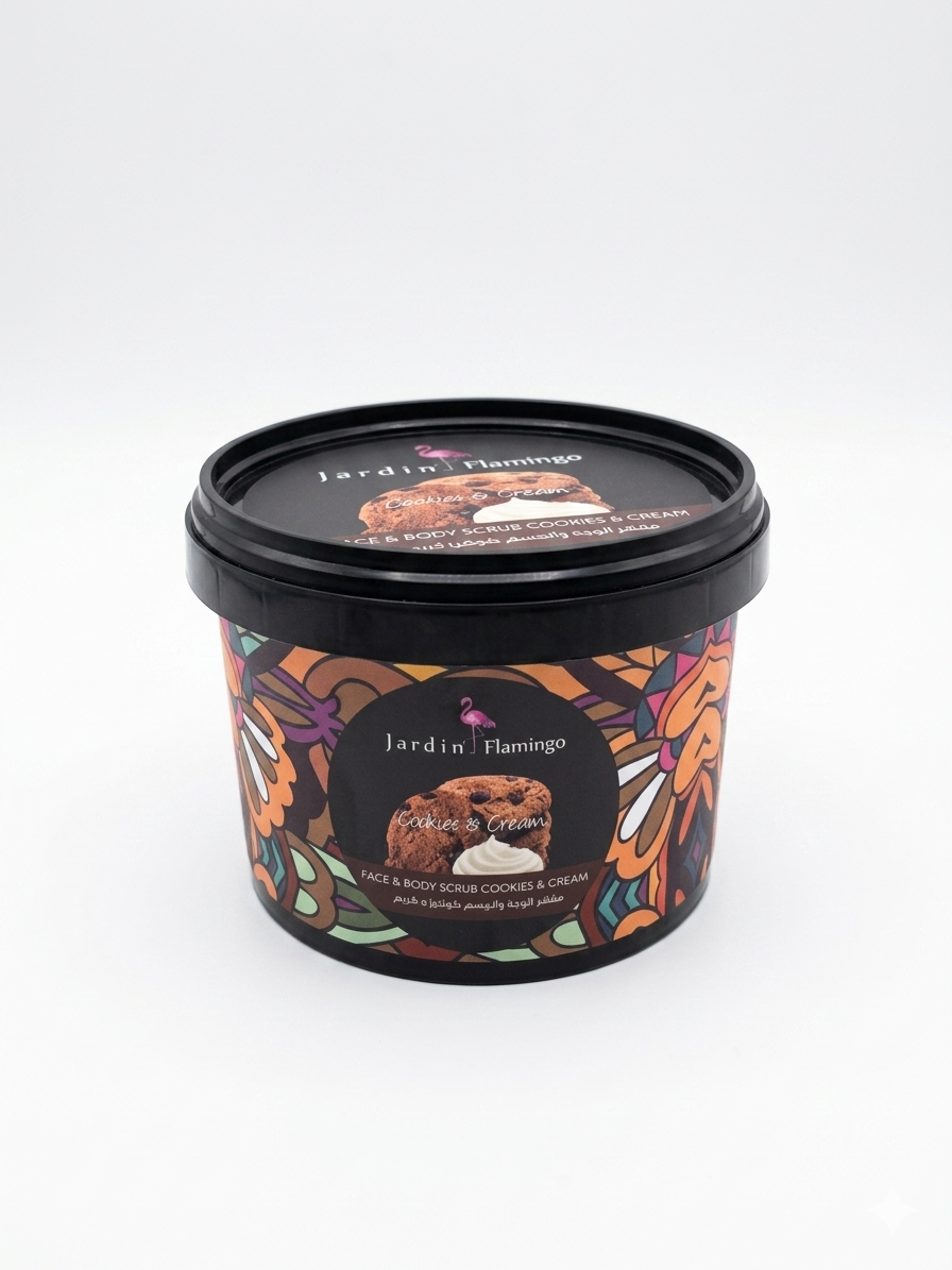 Jardin Flamingo Face & Body Scrub - Cookies & Cream