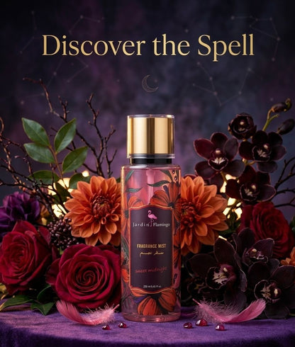 Sweet Midnight Body Mist 250ml / 8.45 fl oz - Jardin Flamingo
