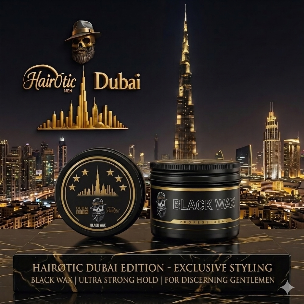 HairØtic Men: Dubai Edition – "Obsidian Gold" Black Wax