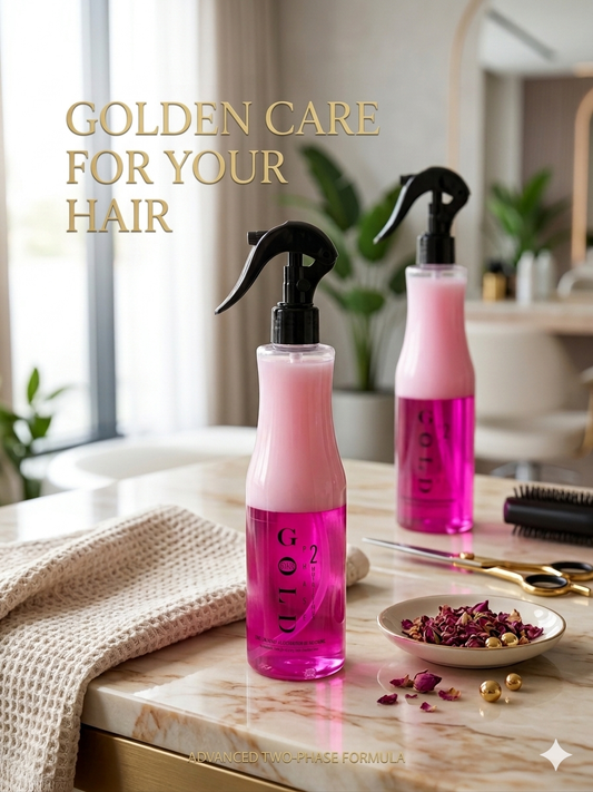 GOLD STYLE - 2-Phase Nutritious Hair Repair & Blow-Dry Accelerator Spray