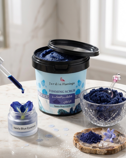 Jardin Flamingo Foaming Sugar Scrub – Neela Blue Scent