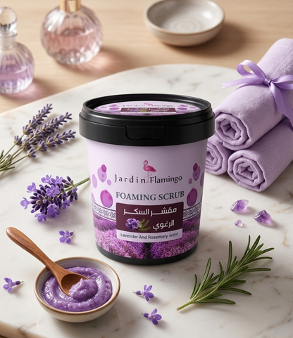 Jardin Flamingo Foaming Sugar Scrub - Lavender & Rosemary 800g