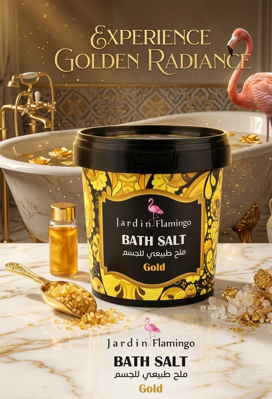 Jardin Flamingo Natural Bath Salt – Gold 800g