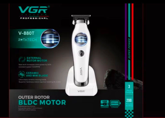 VGR V-880T Rotatech Professional Hair Trimmer with Outer Rotor BLDC Motor