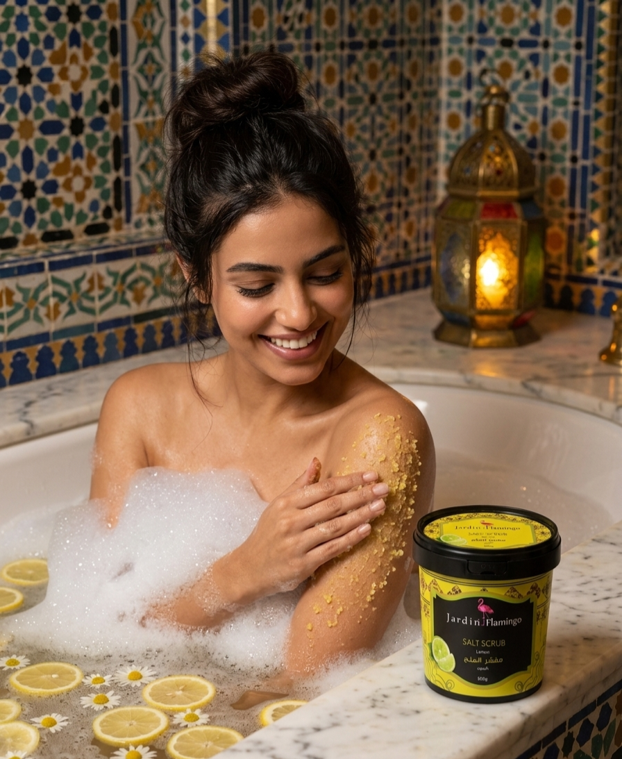 Jardin Flamingo Lemon Salt Scrub (800g)